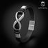 infinity lederarmband herren unendlichkeit silber uniqal